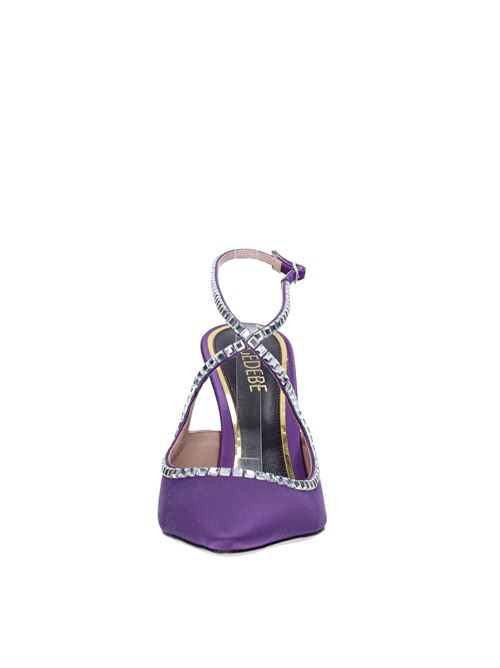 Décolleté slingback GEDEBE modello VIOLA in raso e strass GEDEBE | VIOLA SATINVIOLA